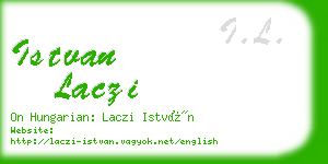 istvan laczi business card
